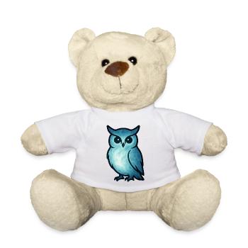 Soul Animal and Guardian Being: Owl - Teddy Bear - sun yellow - Front