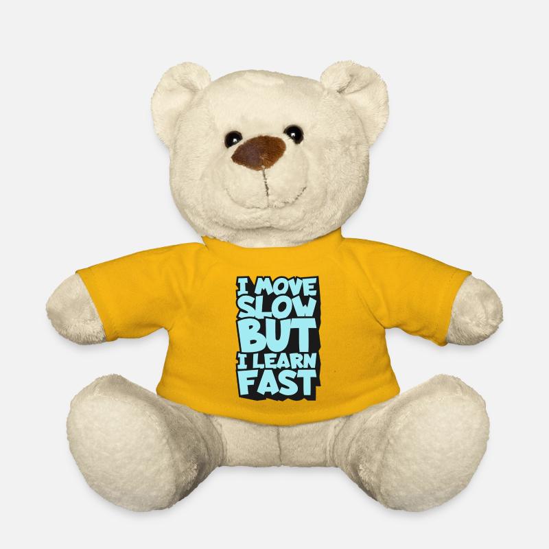 Ich bewege mich langsam, aber ich lerne schnell - Teddy - Sonnengelb