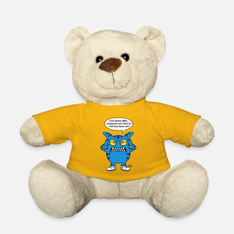 Könnt ihr nicht leise dumm sein? Zooki Spruch - Teddy - Sonnengelb