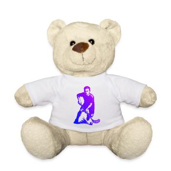 Floorball Fans aufgepasst schlichtes Statement - Teddy - Sonnengelb - Vorne