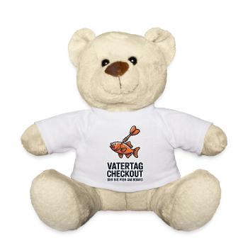 Dart Papa Vatertag Geschenk Big Fish Checkout 2026 - Teddy - Sonnengelb - Vorne