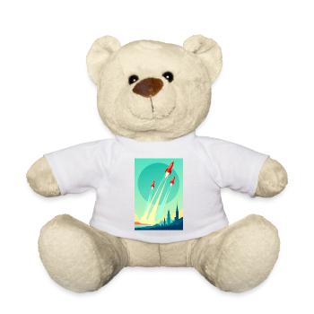Eine Flotte steigt in den offenen Himmel auf - Teddy - Sonnengelb - Vorne