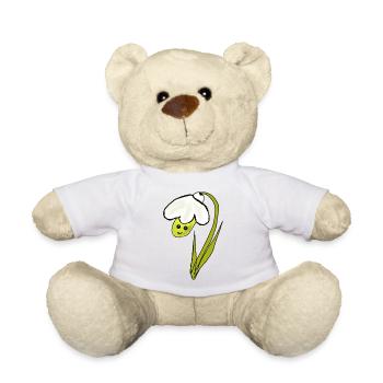 Spring Flower Snowdrops - Teddy Bear - sun yellow - Front