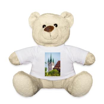 Straubing city tower - Teddy Bear - sun yellow - Front