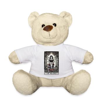 Enchanted Forest Fairy Reading - Teddy Bear - sun yellow - Front