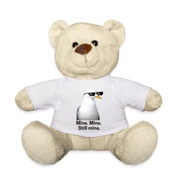 Verpixelte Möwe mit Sonnenbrille Design - Teddy - Sonnengelb - Vorne