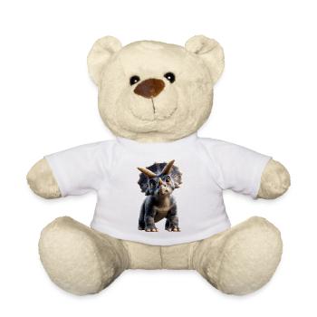 Triceratops Dinosaurier Dinos Triceratops Dino - Teddy - Sonnengelb - Vorne