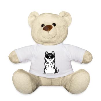 Husky mit Sonnenbrillen Icon - Teddy - Sonnengelb - Vorne