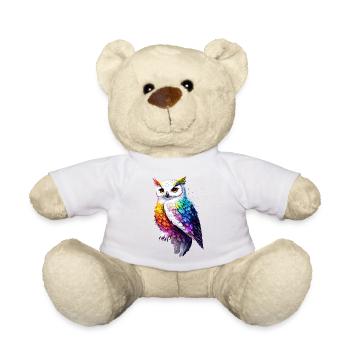 Snowy Owl White Owl Owl Owl Owl Snow Owl - Teddy Bear - sun yellow - Front