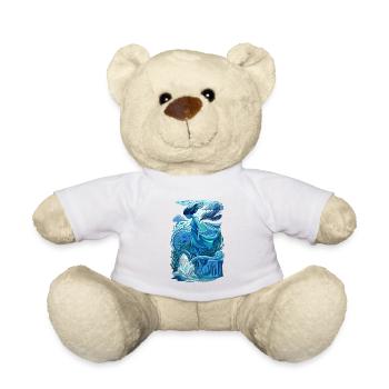Ethereal Ocean Goddess Lost City of Crystals - Teddy Bear - sun yellow - Front