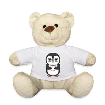 Sweet Penguin Coffee Morning Grouch Office Caffeine - Teddy Bear - sun yellow - Front