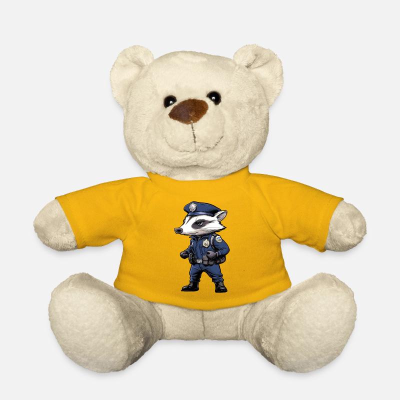 Dachs Polizei - Teddy - Sonnengelb