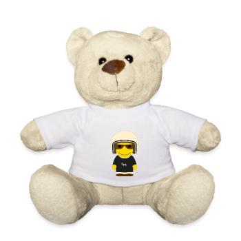 GEEKLEY Retro-Zebra-Helm - Teddy - Sonnengelb - Vorne