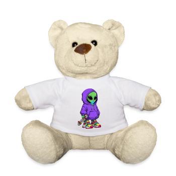 Alien Jugend Streetwear Kapuzenpullover - Teddy - Sonnengelb - Vorne