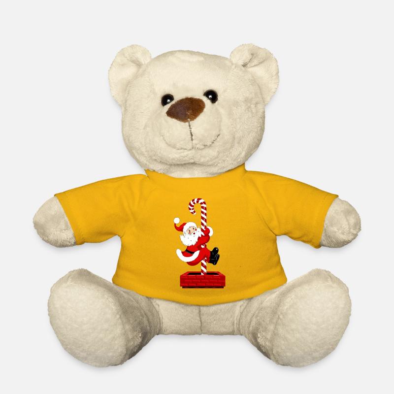 Weihnachtsmann und süßigkeiten - Teddy - Sonnengelb