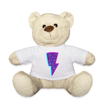 Rayon néon psychédélique - Nounours - jaune soleil - Devant