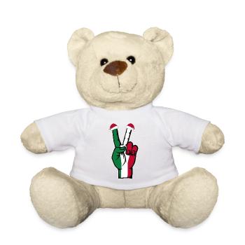 Drapeau de l’Italie Noël Symbole de la paix - Nounours - jaune soleil - Devant