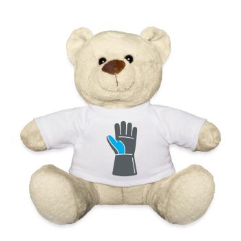 Schweißer Handschuh Werkstatt Logo - Teddy - Sonnengelb - Vorne