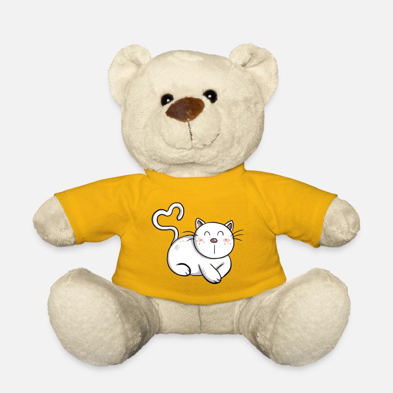 Cat Love I Chat Lover Gift I Chat Comic - Nounours - jaune soleil