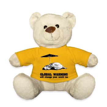 Global Warming / Climate Change / Global Warming - Teddy Bear - sun yellow - Front