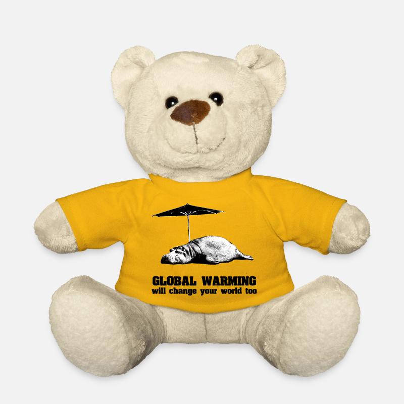 Globale Erwärmung / Klimawandel / Global Warming - Teddy - Sonnengelb
