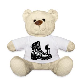 Drawing Hiker Mountain Hiking Shoe - Teddy Bear - sun yellow - Front