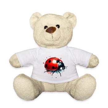 Marienkäfer Aquarell Natur für Gartenliebhaber - Teddy - Sonnengelb - Vorne