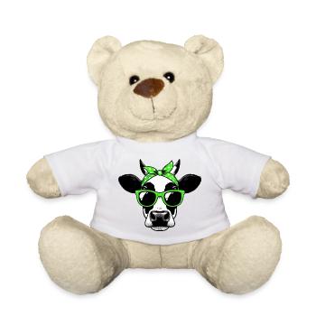 Vache avec lunettes de soleil - Nounours - jaune soleil - Devant
