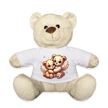 süße Engels-Teddybären in liebevoller Umarmung - Teddy -  - Vorne