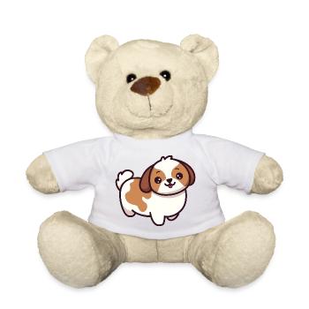 Dessin animé de chiot mignon - Nounours - jaune soleil - Devant