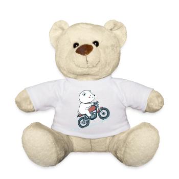 Rider polaire sur moto - Nounours - jaune soleil - Devant