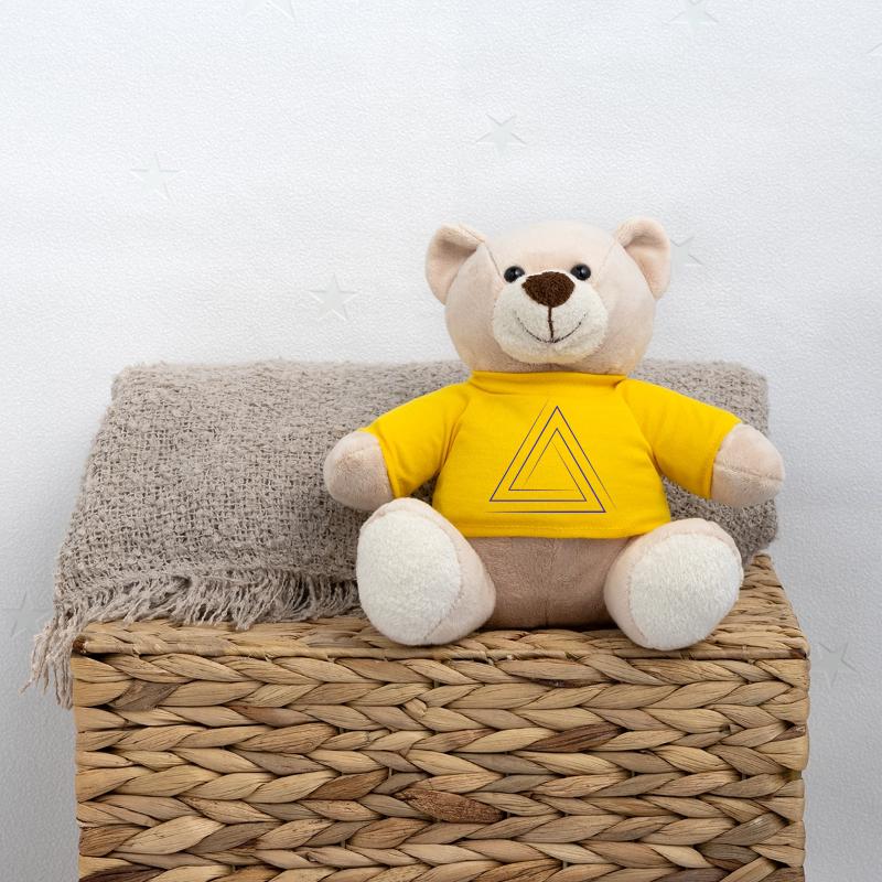 Geometric triangular nesting Teddy Bear