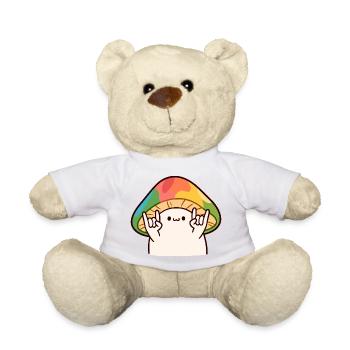 Un champignon hétéroclite marque la pierre - Nounours - jaune soleil - Devant