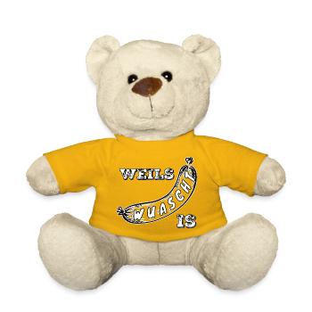Weils Wuascht is - Teddy Bear - sun yellow - Front