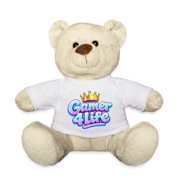 Gamer 4 Life Crown Design - Teddy Bear - sun yellow - Front