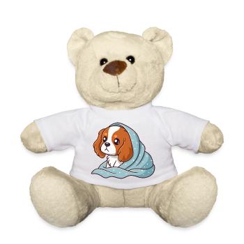Beagle in Blau gewickelt - Teddy - Sonnengelb - Vorne