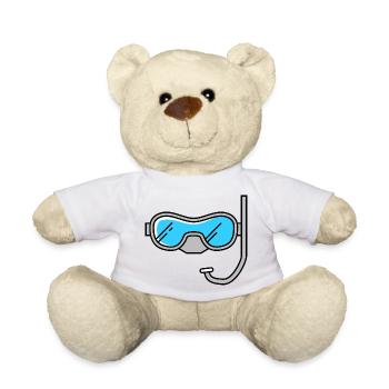 Diving goggles - Teddy Bear - sun yellow - Front
