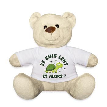 je suis lent et alors humour de travail - Nounours - jaune soleil - Devant