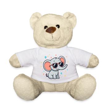 Shimmering Elephant Sunglasses - Teddy Bear - sun yellow - Front