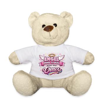 Engel ohne Flügel nennt Oma - Teddy - Sonnengelb - Vorne