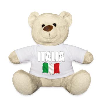 Italia Flagge Souvenir Design - Teddy - Sonnengelb - Vorne