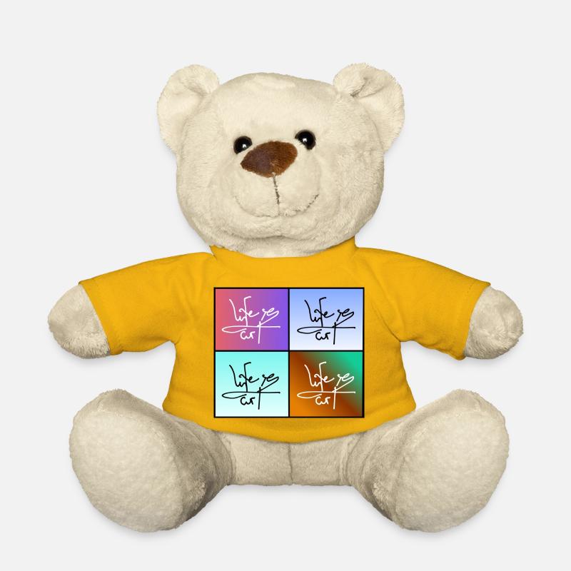 Life is Art - Teddy Bear - sun yellow
