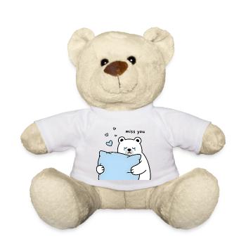 Bärentraurige Liebe "Vermisse dich" - Teddy - Sonnengelb - Vorne