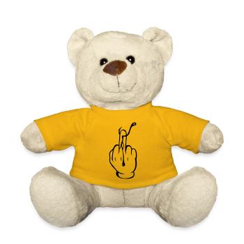 Pour une vraie paix et tranquillité au bord de l’eau ! - Chemise de pêcheur ! - Nounours - jaune soleil - Devant