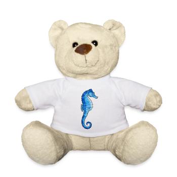 Blaues Polygon-Seepferdchen - Teddy - Sonnengelb - Vorne