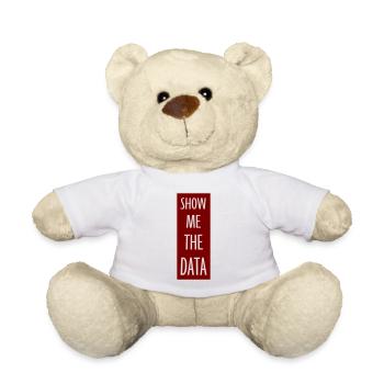 Show Me The Data Funny Nerd Analyst Sarcastic - Teddy Bear - sun yellow - Front