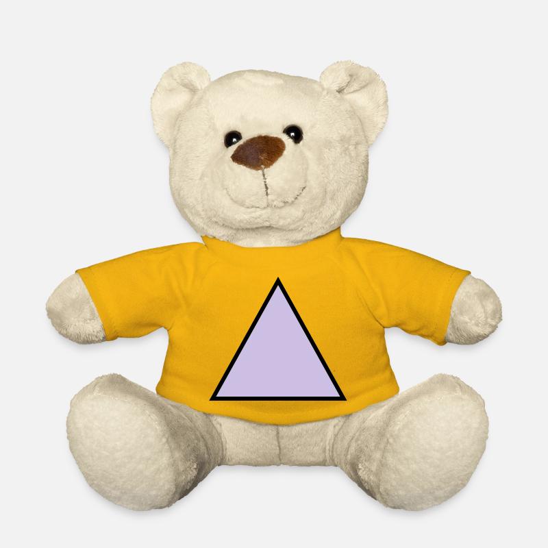 hipster triangle triangle shape - Teddy Bear - sun yellow