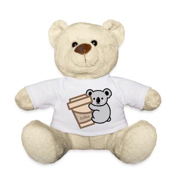 Koala braucht Kaffee - Teddy - Sonnengelb - Vorne
