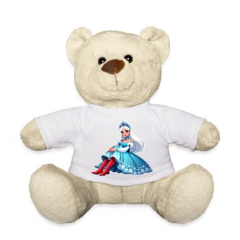 Ded Moroz Snegurotschka russischer Weihnachtsmann - Teddy - Sonnengelb - Vorne
