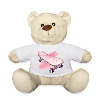 Graphiques de skateboard - Nounours - jaune soleil - Devant